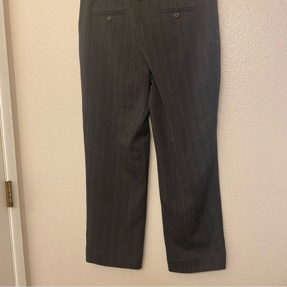 Cabi 155 pinstripe gray black slacks mid rise dress pants trouser Career wear 10 - Picture 3 of 10